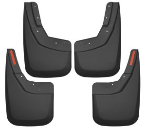 Chevrolet Silverado 1500 Mud Guards - Front + Rear - Husky Liners - FormFit Design - Black - `14-`17